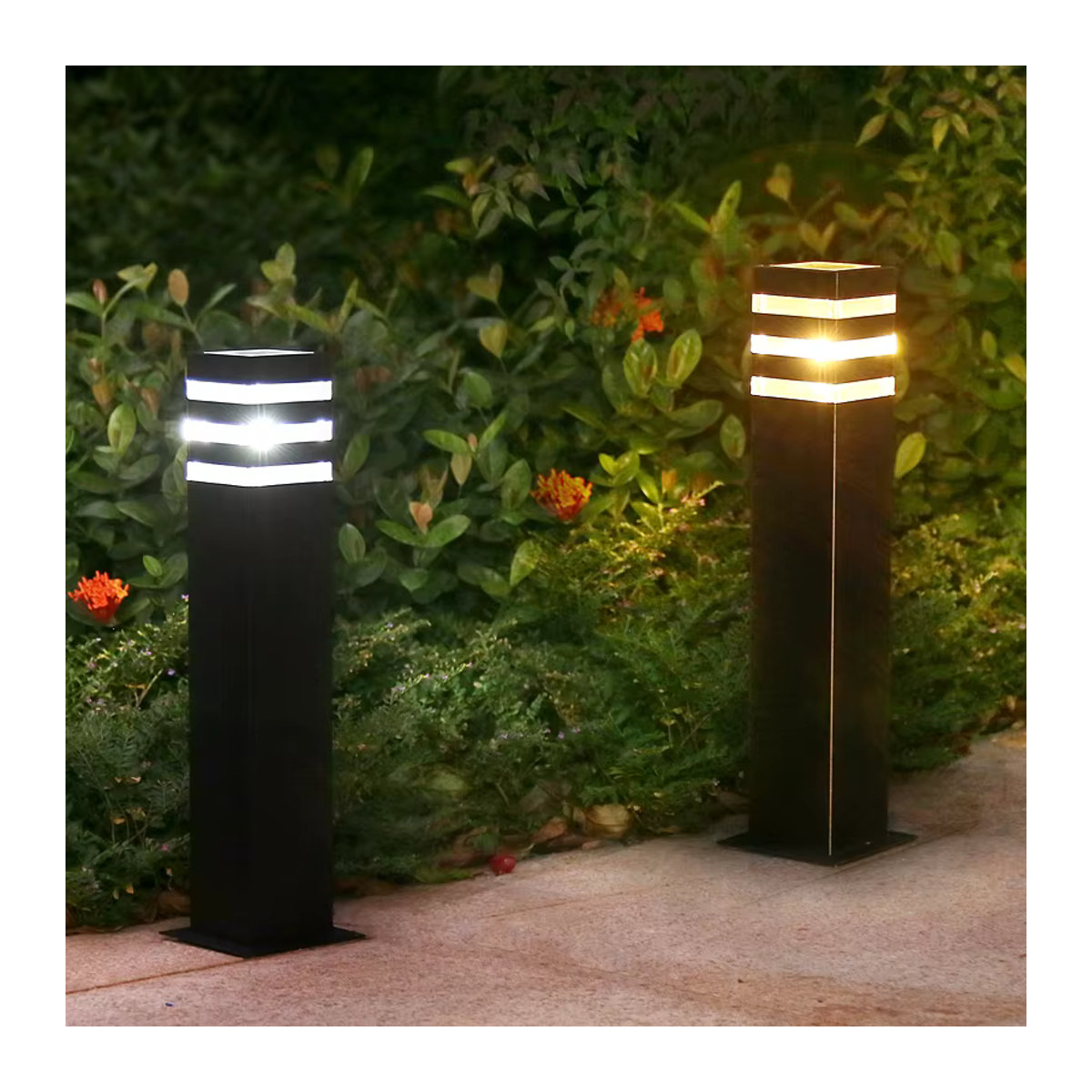 Ynhaw LED Wegeleuchte aus Aluminium in Nussbraun für Garten und Außenbereich - Bild 2