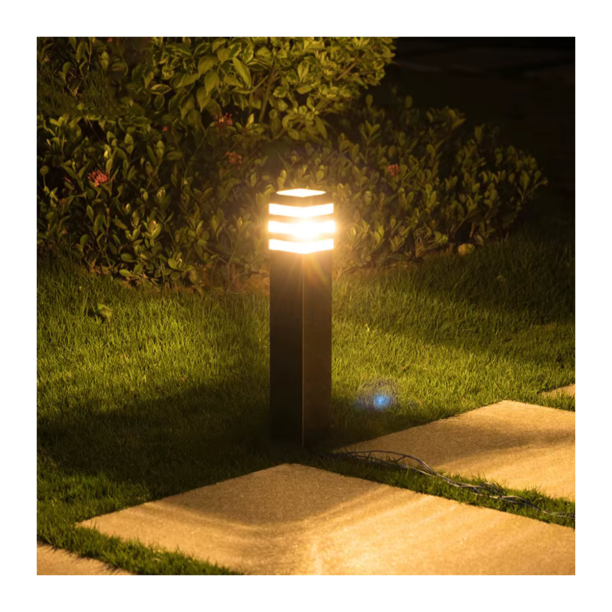 Ynhaw LED Wegeleuchte aus Aluminium in Nussbraun für Garten und Außenbereich - Bild 3