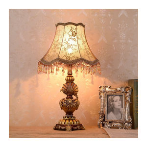 Ynhaw Tischlampe im Retro-Stil in Braun für