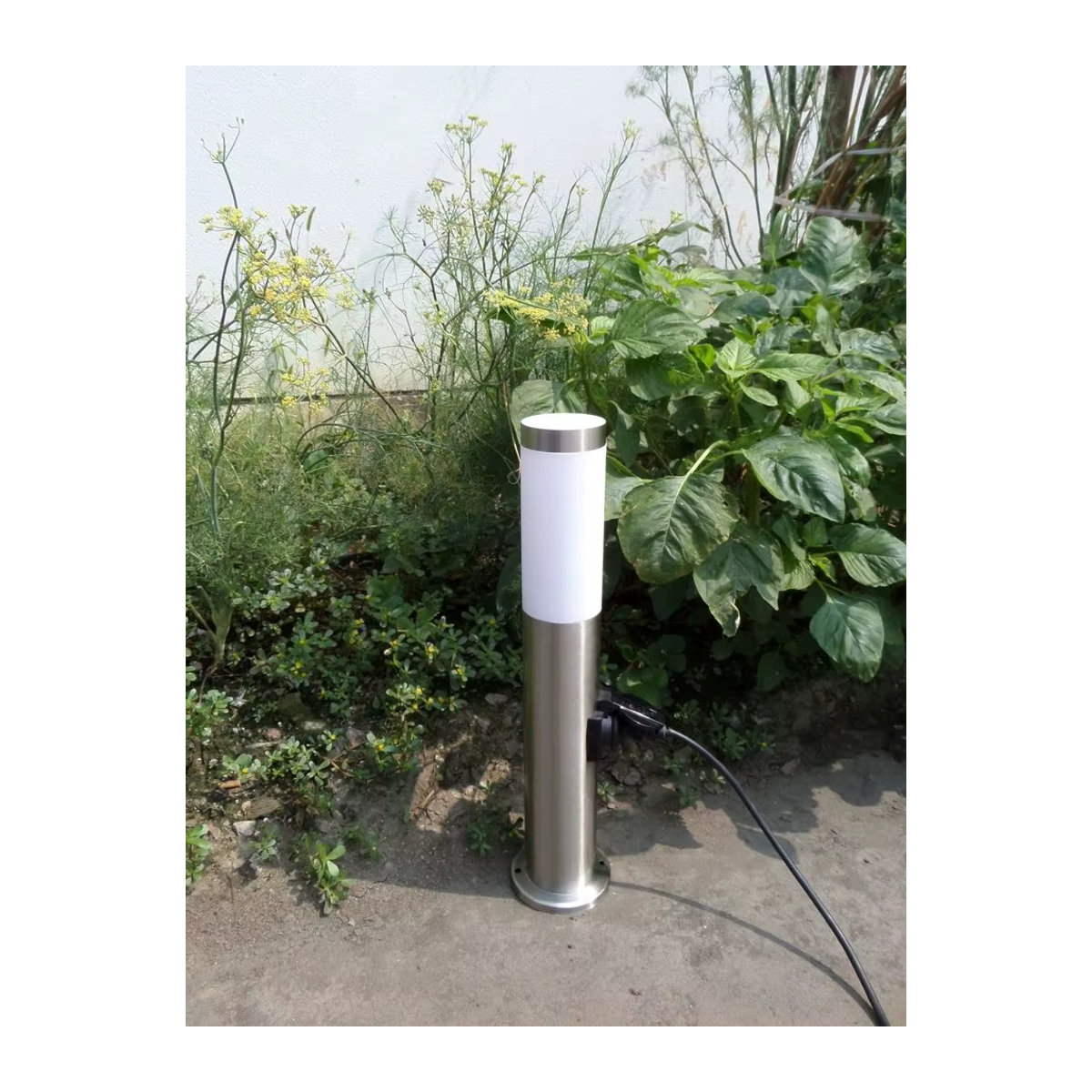 Ynhaw Wegeleuchte aus Edelstahl als wasserdichte zylindrische Streifenfassung für die Garten- und Landschaftsbeleuchtung im modernen Design - Bild 3