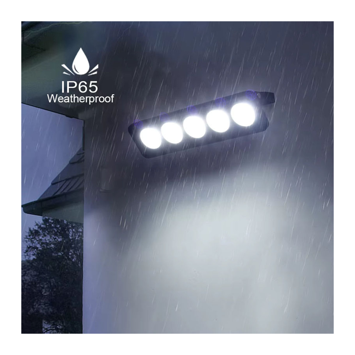 YNL LED Außenstrahler 50W COB Flutlicht in Schwarz aus Aluminium mit IP65 Wasserdichtigkeit - Bild 4