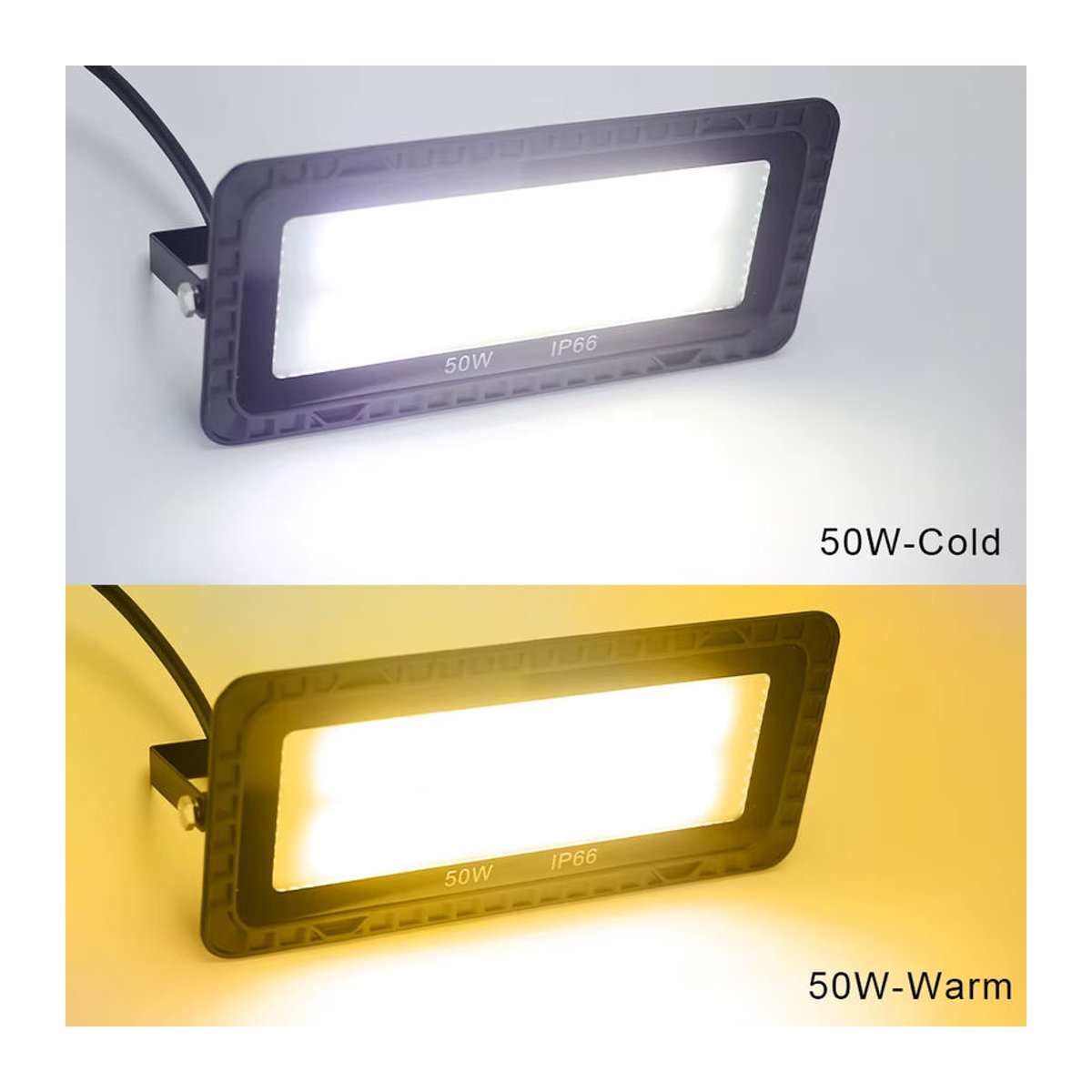 YNL LED Außenstrahler IP66 Wasserdichter COB Flutlicht Scheinwerfer aus Aluminium in Schwarz - Bild 3