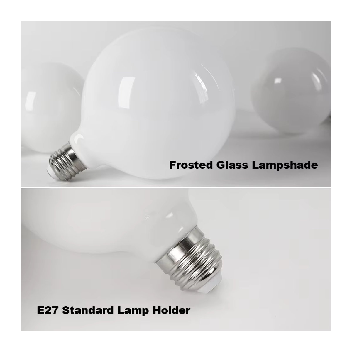 YNL LED-Glühbirne E27 G80 G95 G125 in Kaltweiß, minimalistisches Design - Bild 4
