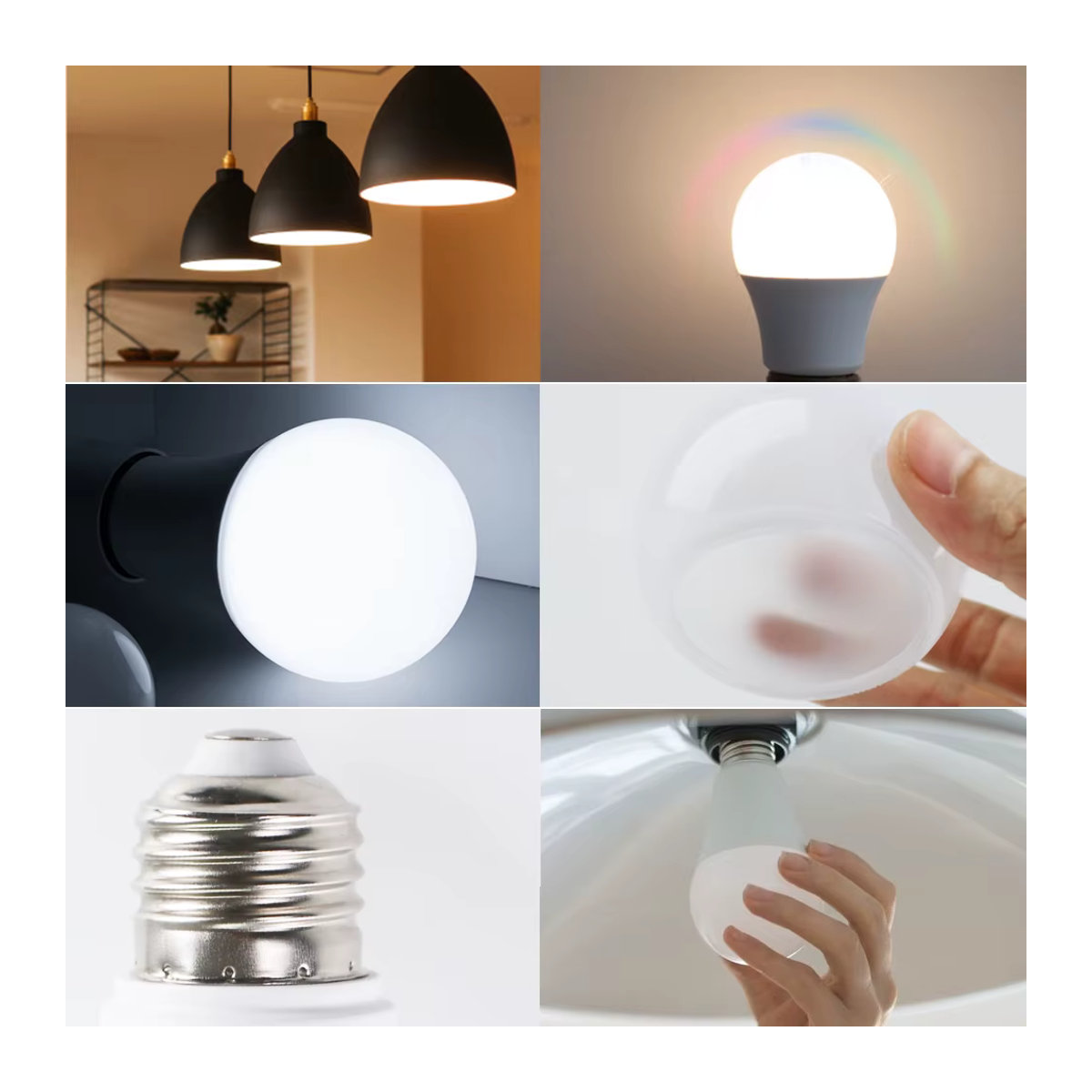 YNL LED Glühbirnen E27 Set 10er Pack für Innenbereich mit 3W bis 18W AC 220V - Bild 2