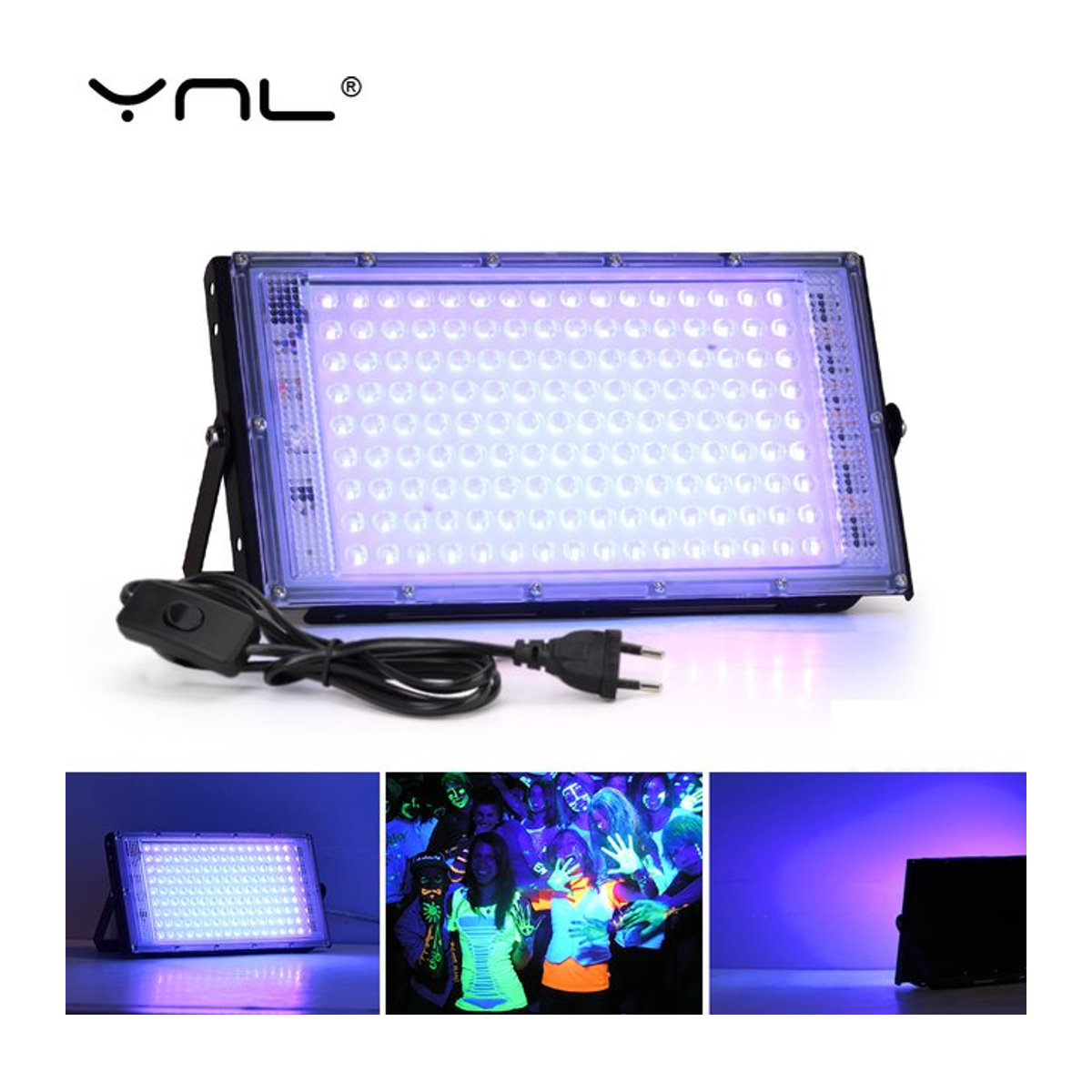 YNL LED UV Flutlicht Ultraviolett Bühnenlampe 395nm 400nm für Party und Disco - Bild 1