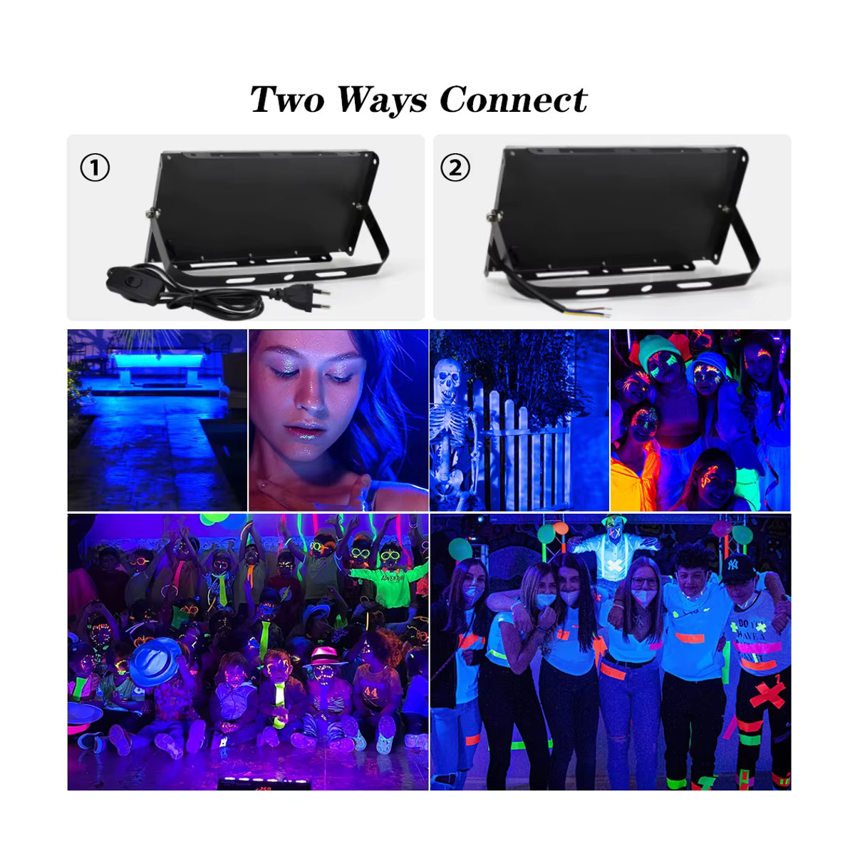 YNL LED UV Flutlicht Ultraviolett Bühnenlampe 395nm 400nm für Party und Disco - Bild 5
