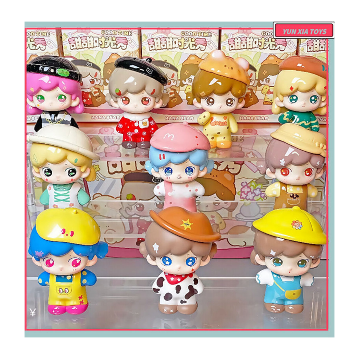 YOAINGO Echte Hana Bär Gute Zeit Serie Blind Box Trendy Puppe als Desktop Ornament und Sammlerstück für Mädchen in Mehrfarbig - Bild 1