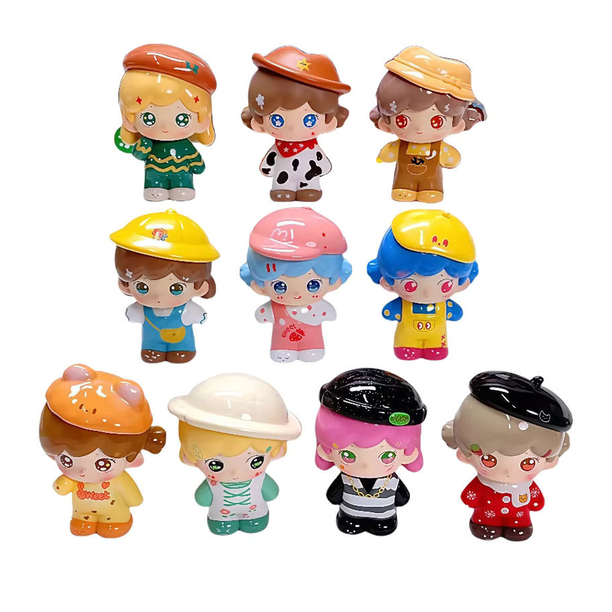 YOAINGO Echte Hana Bär Gute Zeit Serie Blind Box Trendy Puppe als Desktop Ornament und Sammlerstück für Mädchen in Mehrfarbig - Bild 4
