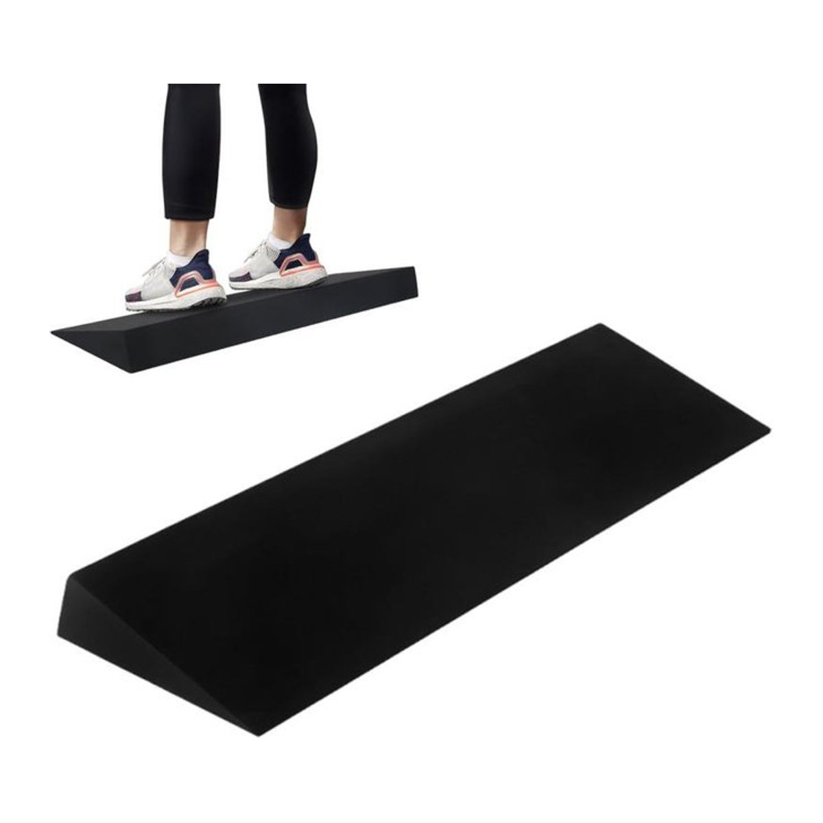 Yoga Keil Block Schwarz zur Unterstützung für Dehnübungen und Fitness - Bild 1
