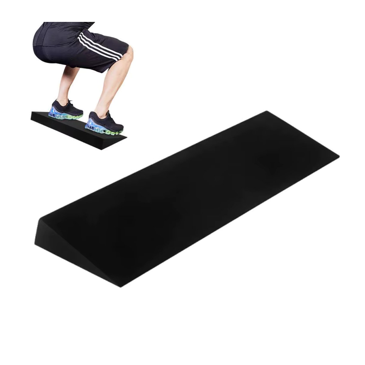 Yoga Keil Block Schwarz zur Unterstützung für Dehnübungen und Fitness - Bild 2