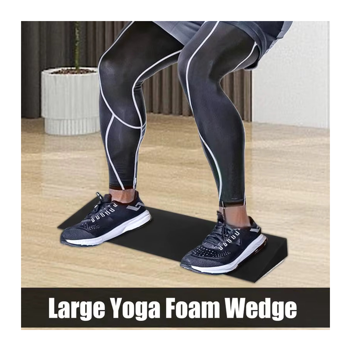 Yoga Keil Block Schwarz zur Unterstützung für Dehnübungen und Fitness - Bild 4