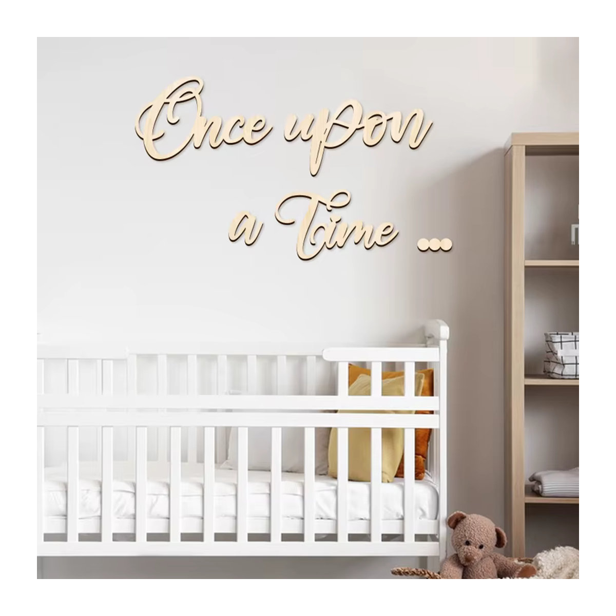 Yomdid Wanddeko aus Holz für Kinderzimmer und Spielzimmer in Braun und Beige im skandinavischen Design - Bild 3