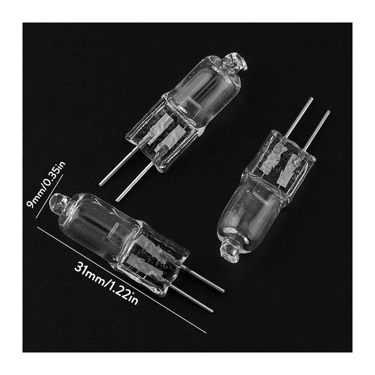 YORYZENG G4 Halogen Glühbirne JC Bi-Pin 12V 20W Warmweiß - Bild 4