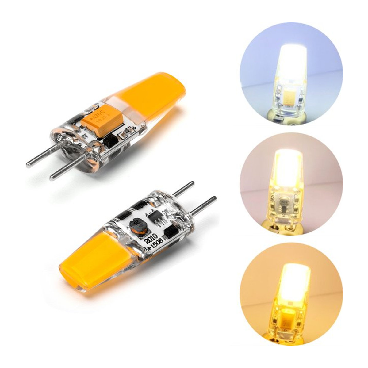 YORYZENG LED Silikon Kristall Glühbirne GY6.35 5 W in Kalt Warm Weiß als Halogen Ersatz für Kronleuchter - Bild 1