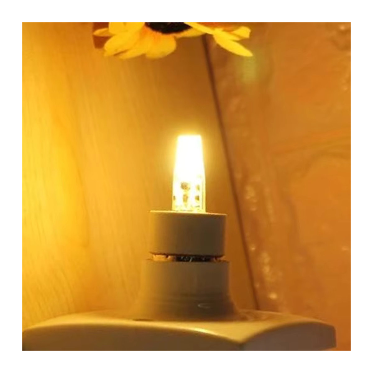 YORYZENG LED Silikon Kristall Glühbirne GY6.35 5 W in Kalt Warm Weiß als Halogen Ersatz für Kronleuchter - Bild 3