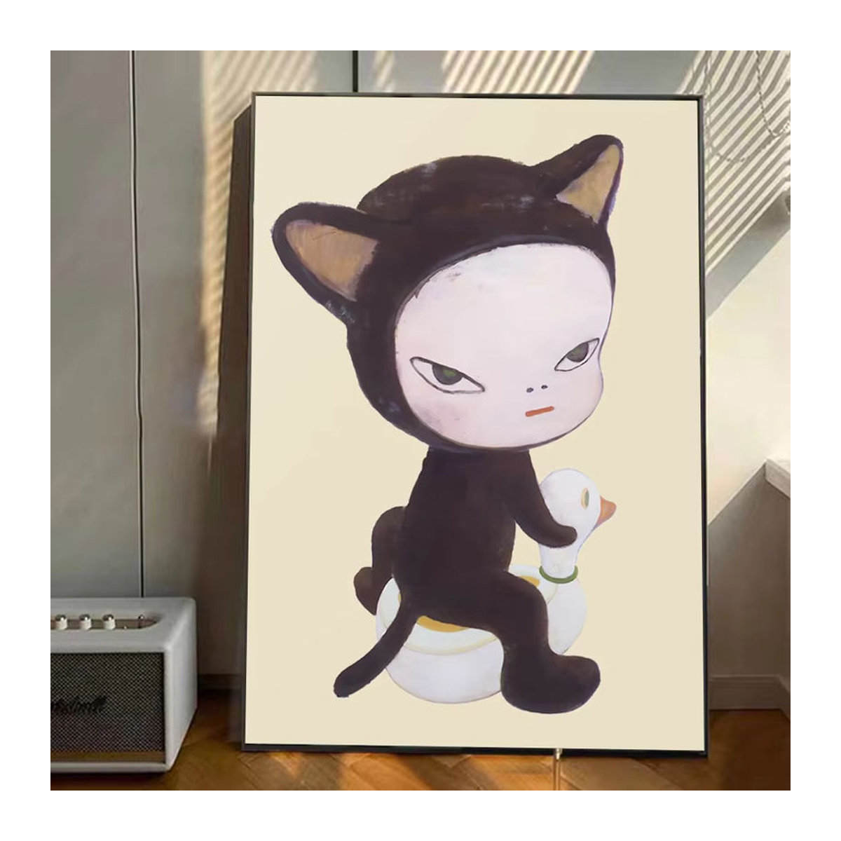 Yoshitomo Nara Dream Doll Leinwandposter mit Tier-Porträt in Mehrfarbig, Rechteckiges Wandbild für dein Spielzimmer oder zur Dekoration - Bild 5