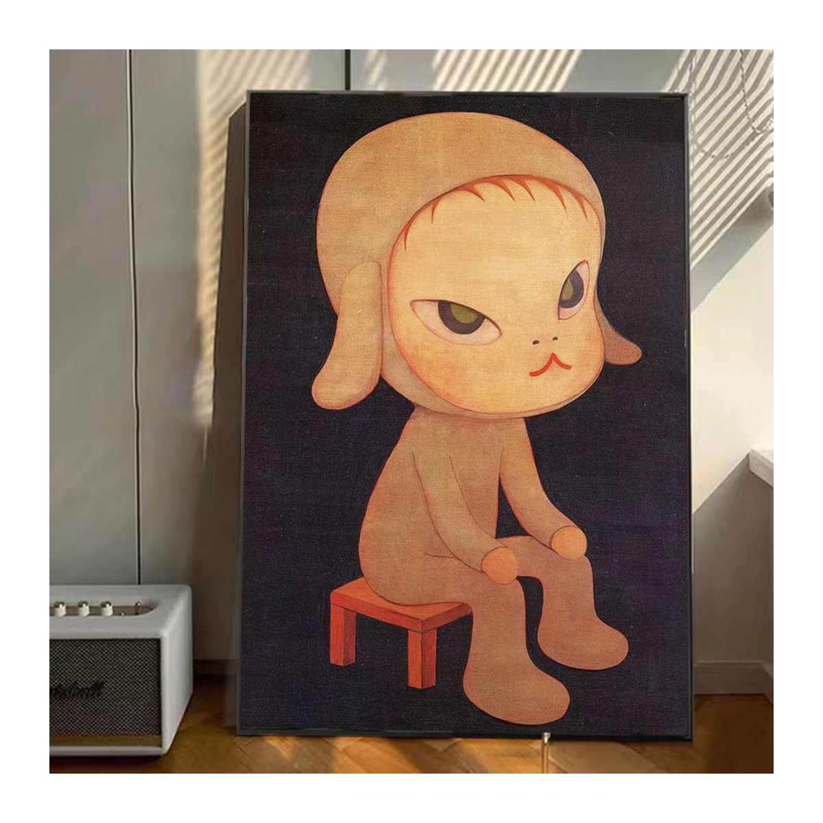Yoshitomo Nara Dream Doll Leinwandposter mit Tier-Porträt in Mehrfarbig, Rechteckiges Wandbild für dein Spielzimmer oder zur Dekoration - Bild 6