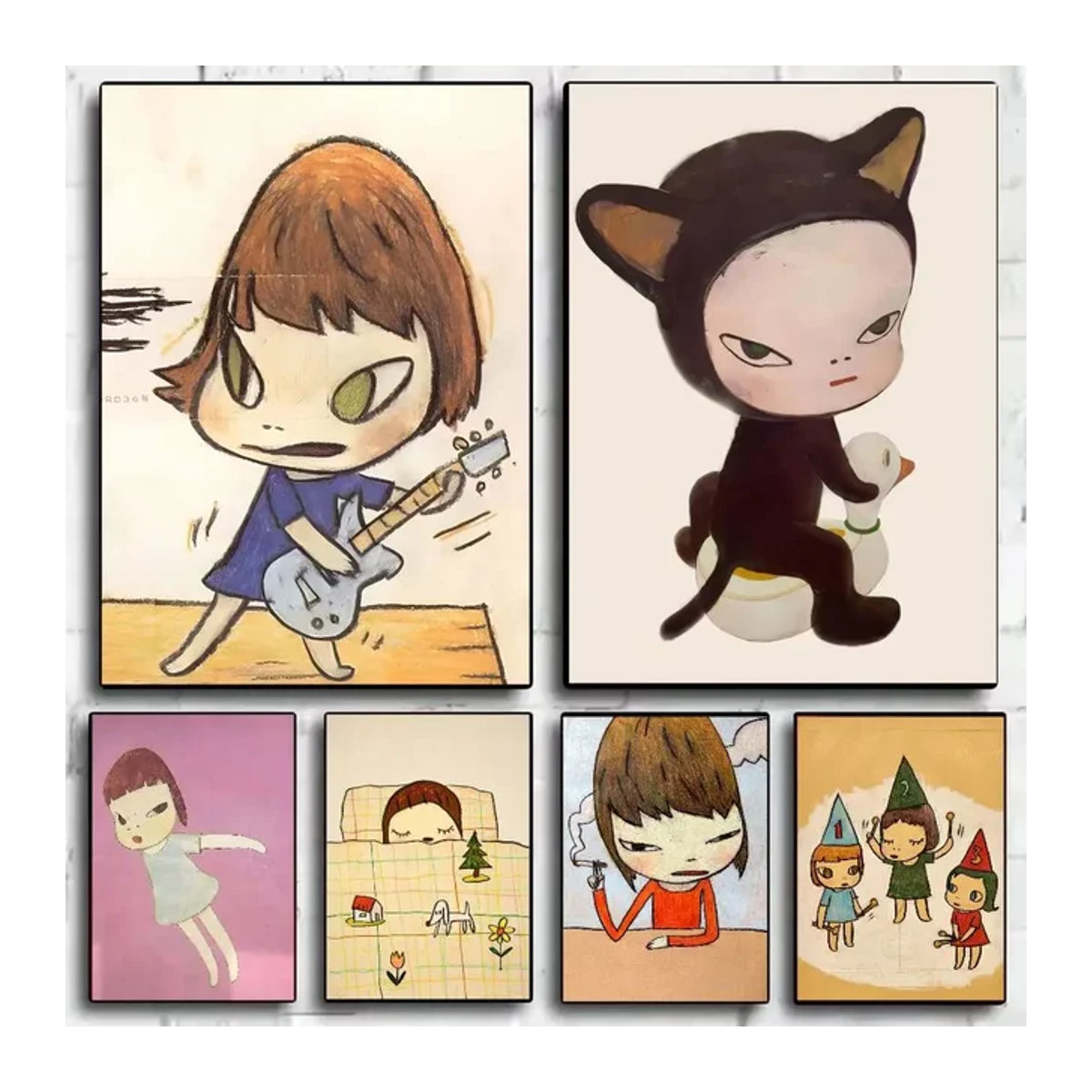 Yoshitomo Nara Dream Doll Poster HD Art Wanddeko aus Papier, mehrfarbig, Hochformat - Bild 1