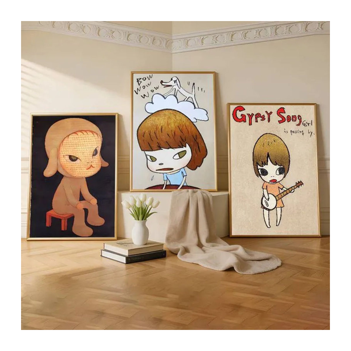 Yoshitomo Nara Dream Doll Premium selbstklebendes Poster, mehrfarbig, rechteckig, Wandaufkleber aus Papier für deine Dekoration - Bild 1