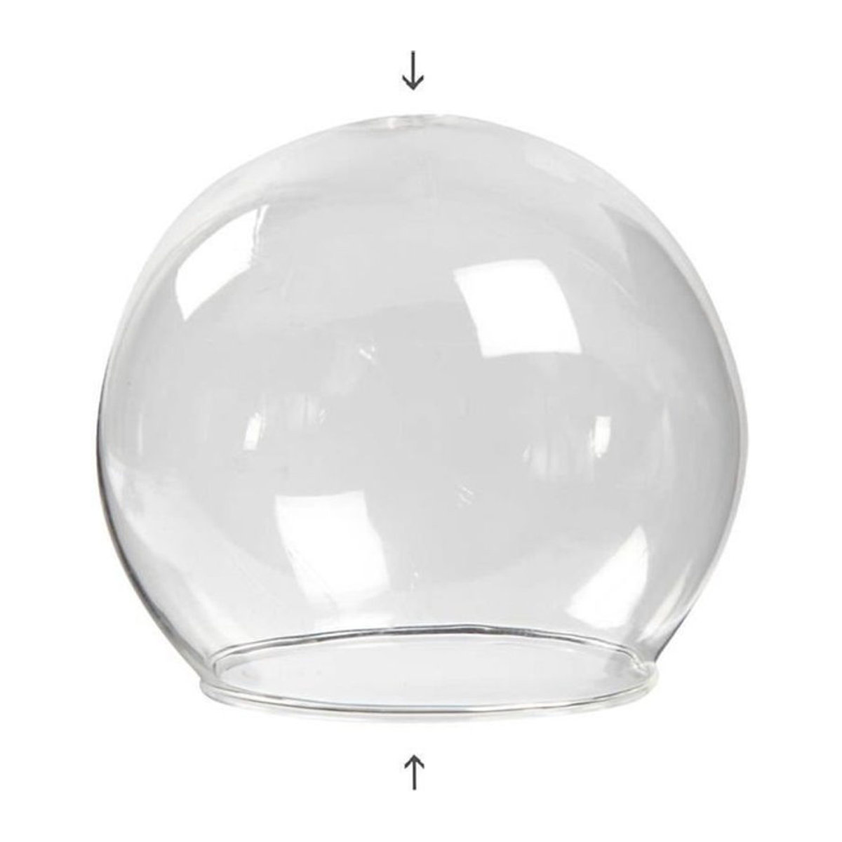 You do it Hängeornament aus Glas, transparente runde Glaskugel als minimalistische Dekoration - Bild 1