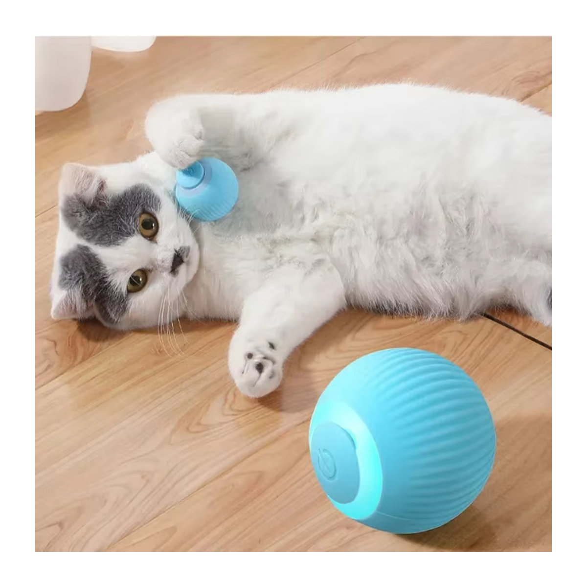 Youpin Interaktiver Smart Katzenball Elektronisches Spielzeug für Katzen in Rosa und Bunt - Bild 2