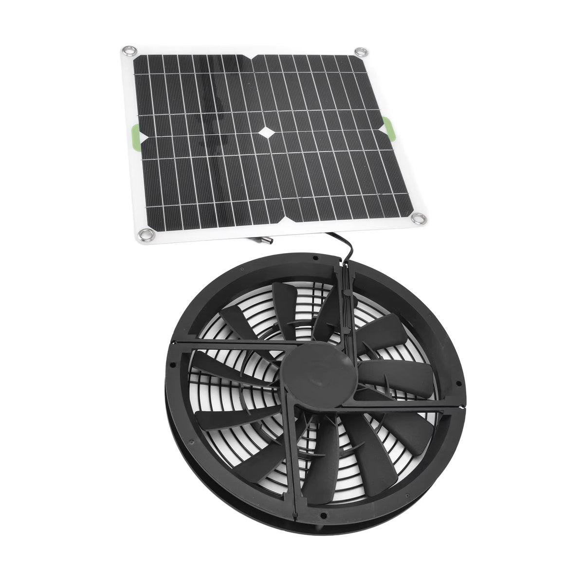 YOUTHINK Solar-Abluftventilator mit Solarpanel für Gewächshaus, Schuppen und Hühnerstall - Bild 2