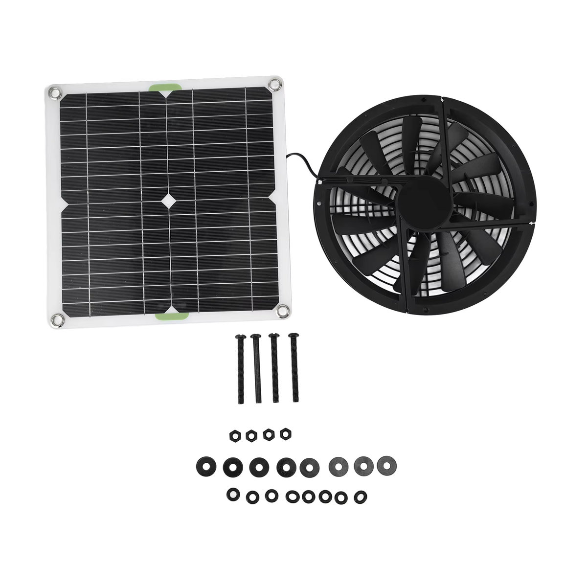 YOUTHINK Solar-Abluftventilator mit Solarpanel für Gewächshaus, Schuppen und Hühnerstall - Bild 4