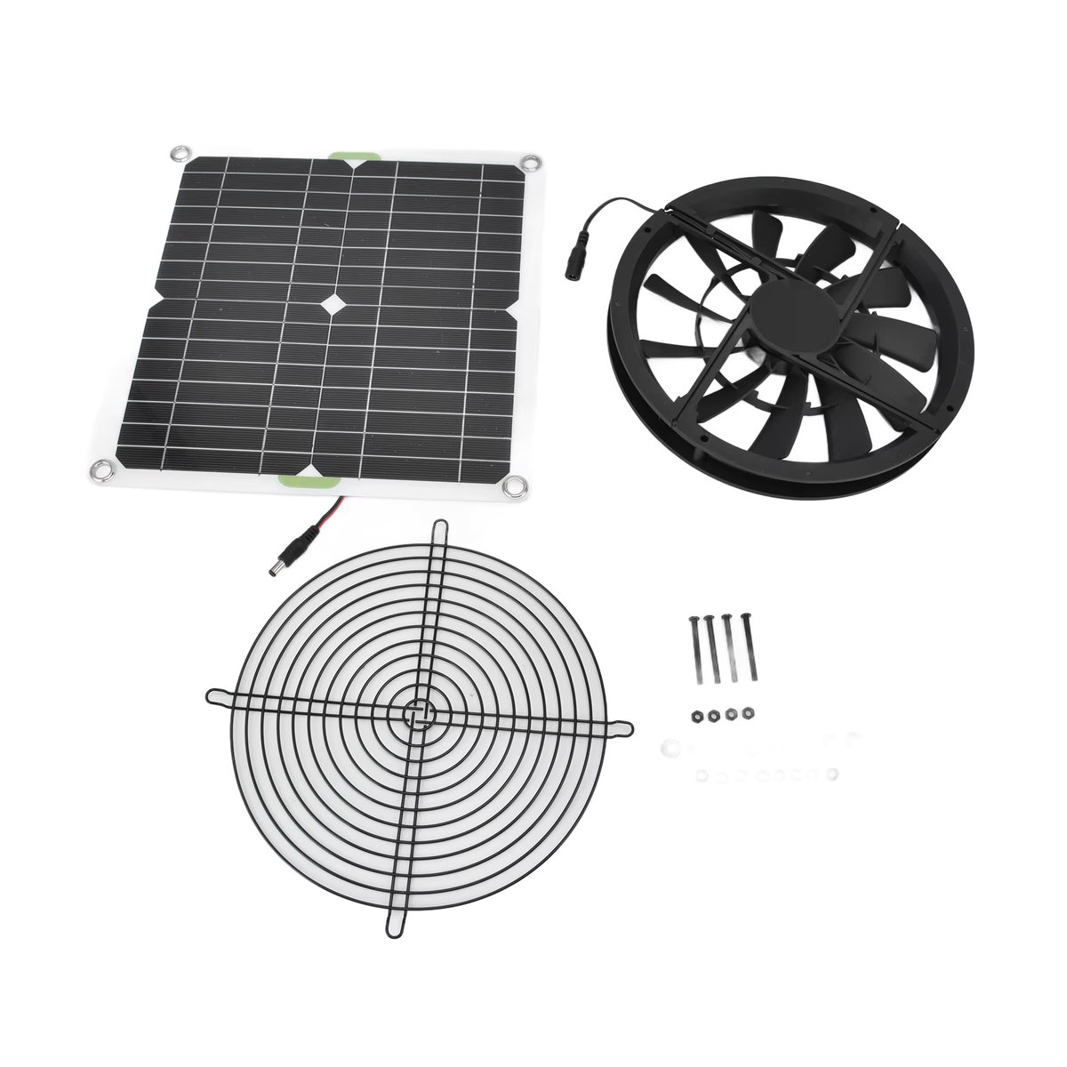 YOUTHINK Solar-Abluftventilator mit Solarpanel für Gewächshaus, Schuppen und Hühnerstall - Bild 5