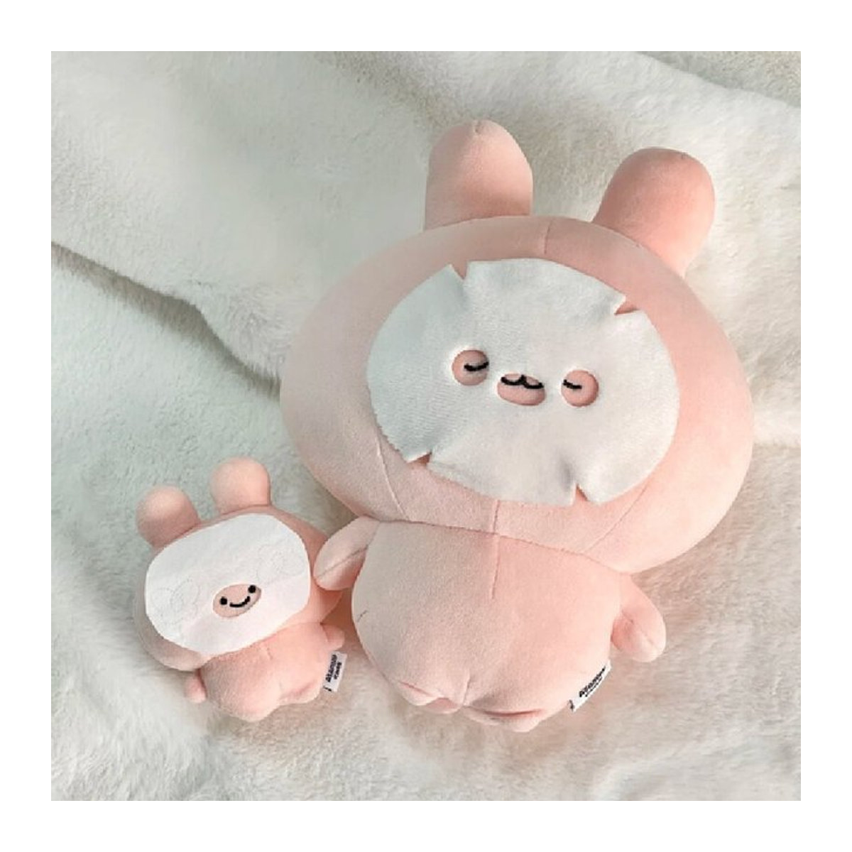 Youyou Asamimi Chan Kaninchen Plüschtier Rosa Weiches Stofftier Kawaii Heimdekoration - Bild 1