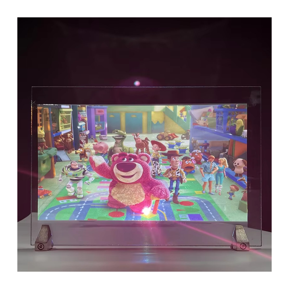 Yovanxer 3D Holographische Projektionsfolie Transparent Selbstklebend für Schaufenster und Werbung - Bild 2