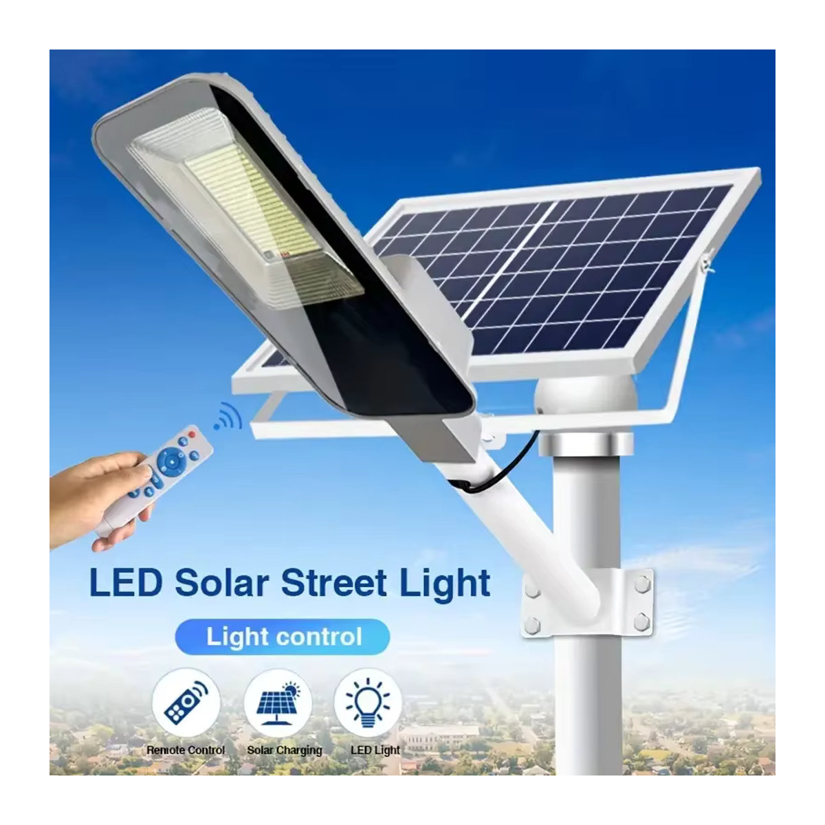 YQCHEZI 2er Set Solar Wandleuchten 200W mit 6000mAh Akku, Wasserdichte LED Außenbeleuchtung für Garten und Garage, Schwarz/Weiß - Bild 2