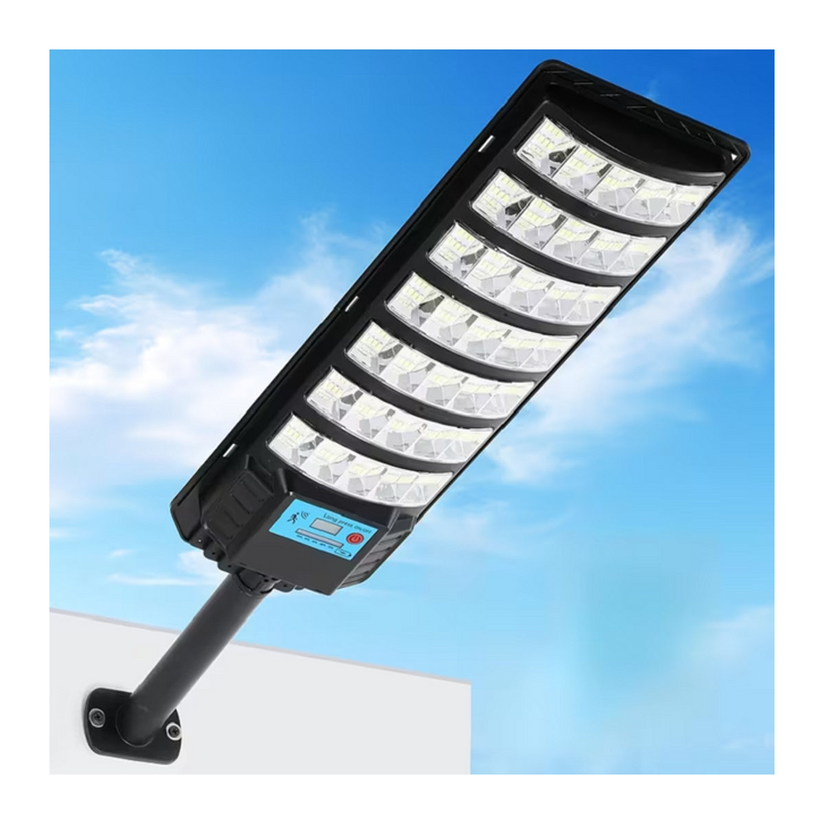 YQCHEZI Solarleuchte Schwarz Modern mit Bewegungssensor und Dämmerungssensor für Außenbereich und Garten - Bild 1