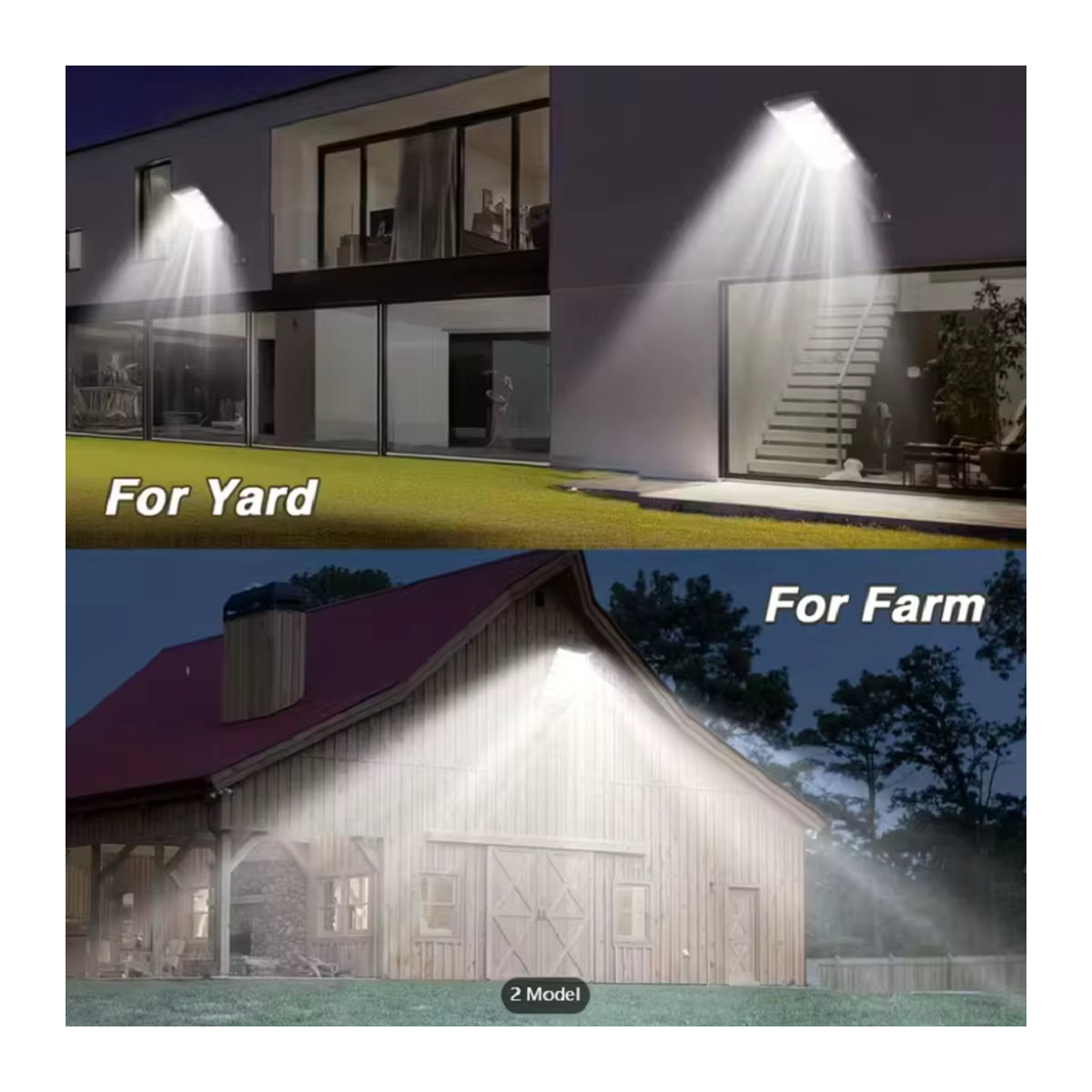 YQCHEZI Solarleuchte Schwarz Modern mit Bewegungssensor und Dämmerungssensor für Außenbereich und Garten - Bild 5