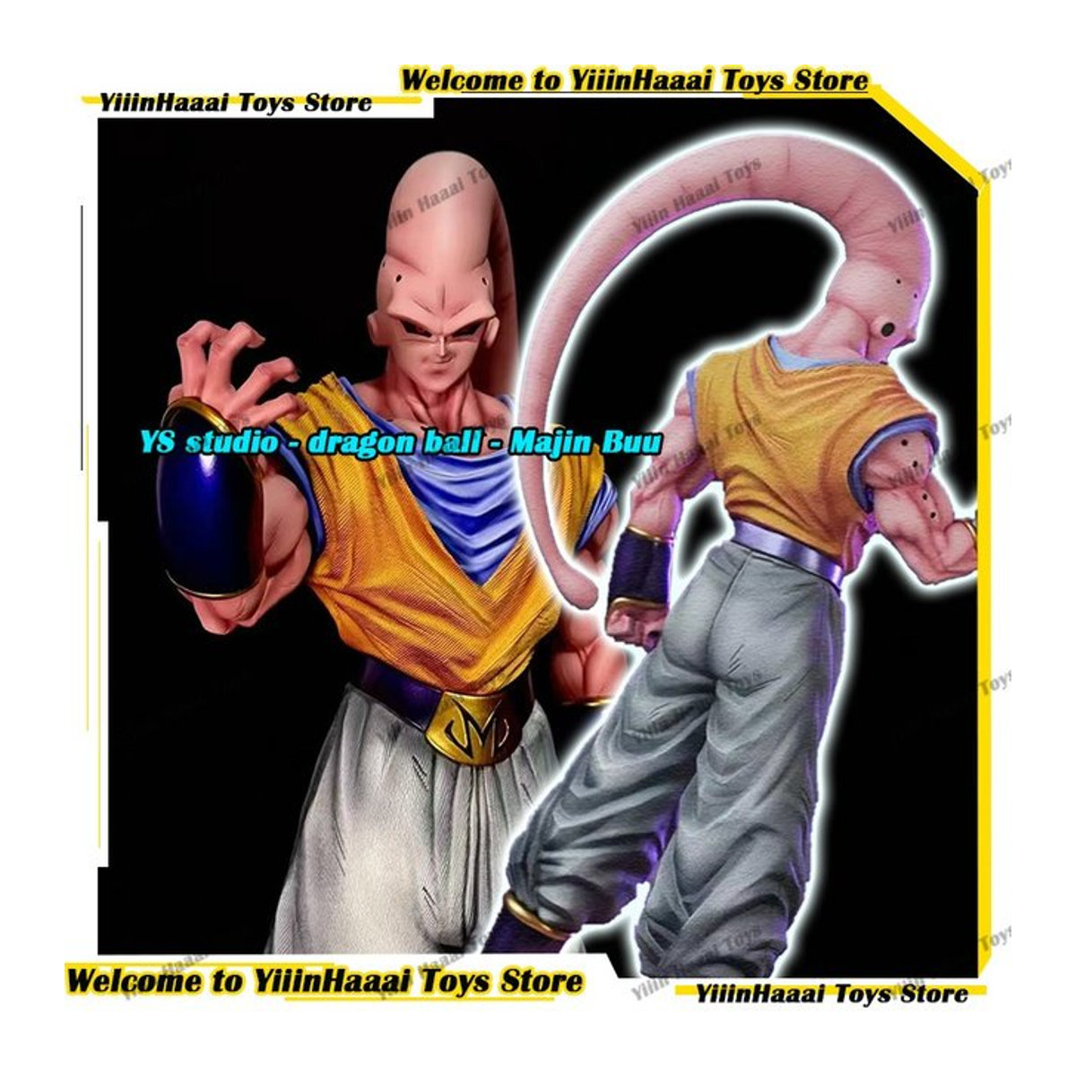 YS Studio Dragon Ball Majin Buu Anime Figur aus Kunststoff, mehrfarbig, Höhe: 41 cm - Bild 1