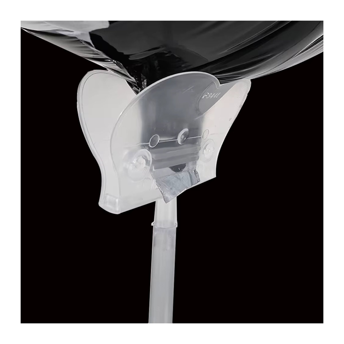 YSOIHF Ballon-Ständer mit Clip und Basis aus Kunststoff, transparent, für Tisch-Dekoration bei Geburtstag, Hochzeit oder Baby Shower - Bild 3