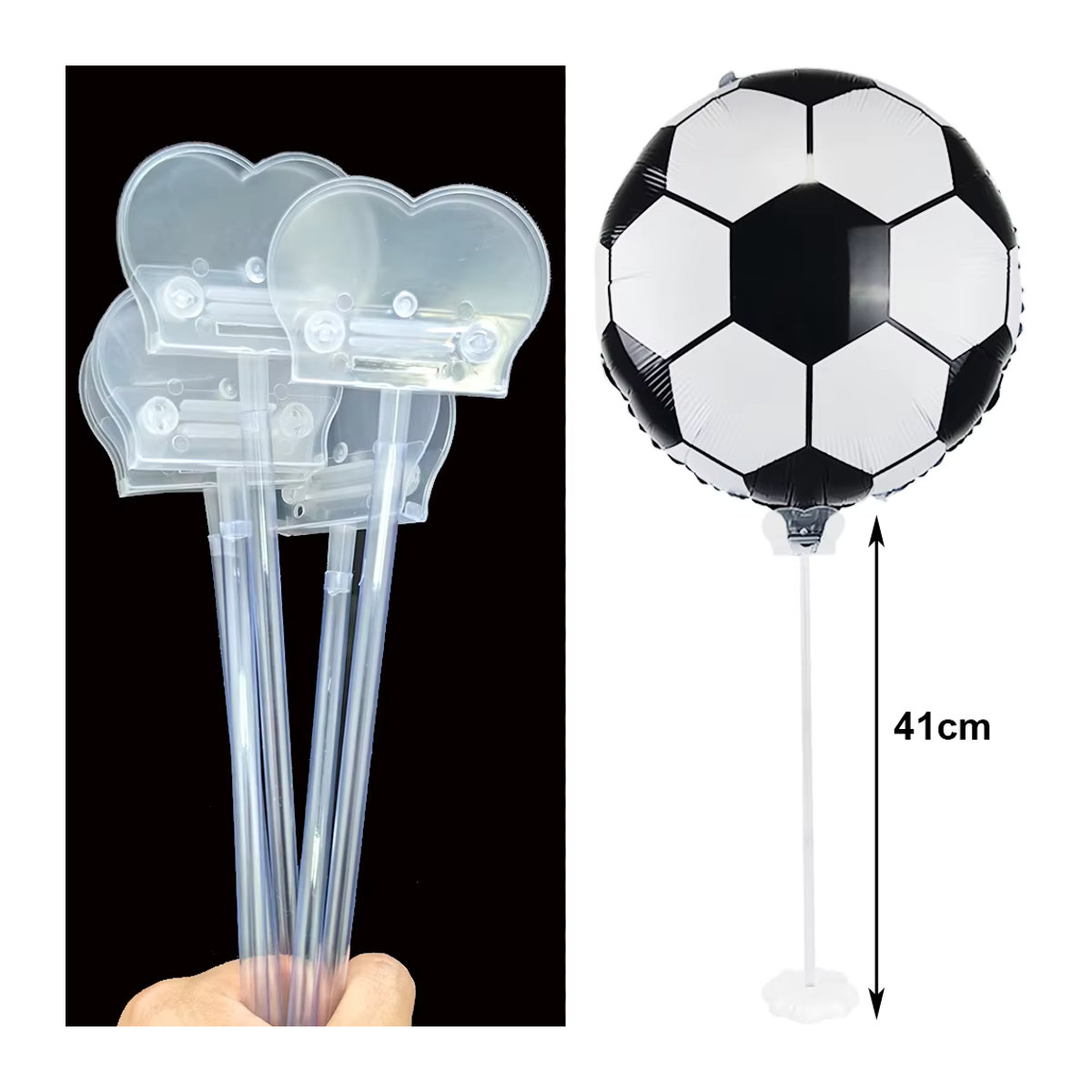 YSOIHF Ballon-Ständer mit Clip und Basis aus Kunststoff, transparent, für Tisch-Dekoration bei Geburtstag, Hochzeit oder Baby Shower - Bild 5