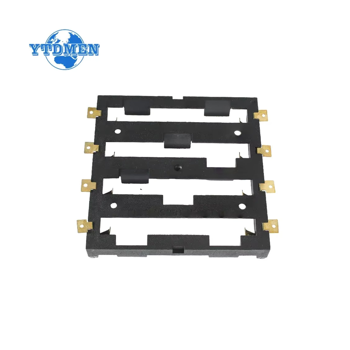 YTDMEN SMT-Batteriehalter 18650 SMD-Batteriekasten Aufbewahrungsbox mit Bronzestiften in Schwarz - Bild 3