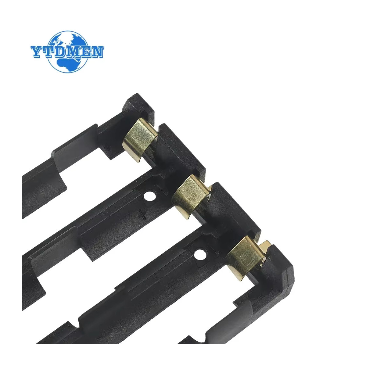 YTDMEN SMT-Batteriehalter 18650 SMD-Batteriekasten Aufbewahrungsbox mit Bronzestiften in Schwarz - Bild 4