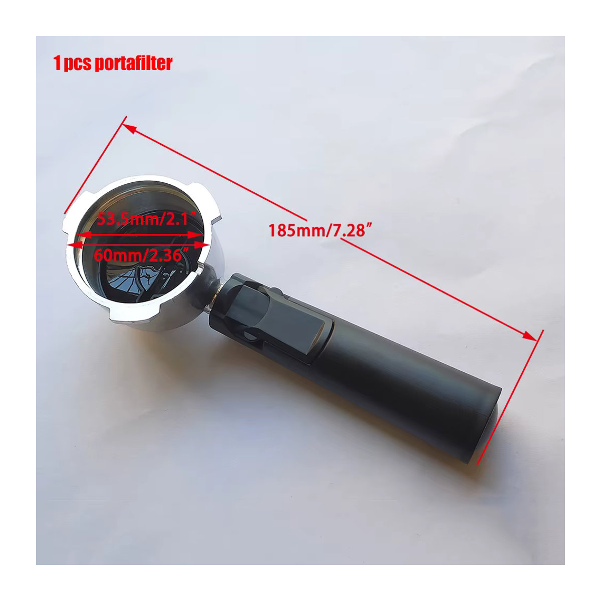 YUAN-ECT Mehrweg Filter Siebträger 51mm für Homix Gypas Sachi Nikai KF6001 KF7001 KF8001 KF5002 KF500S CM4621 CM4216 in Schwarz/Silber - Bild 2