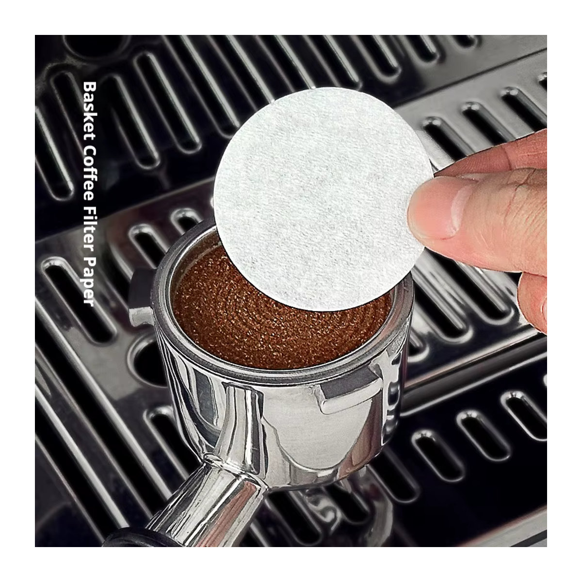 YUAN-ECT Runde Kaffee Papier Filter für Espresso und Moka Töpfe, Weiß, 100 Stück - Bild 2