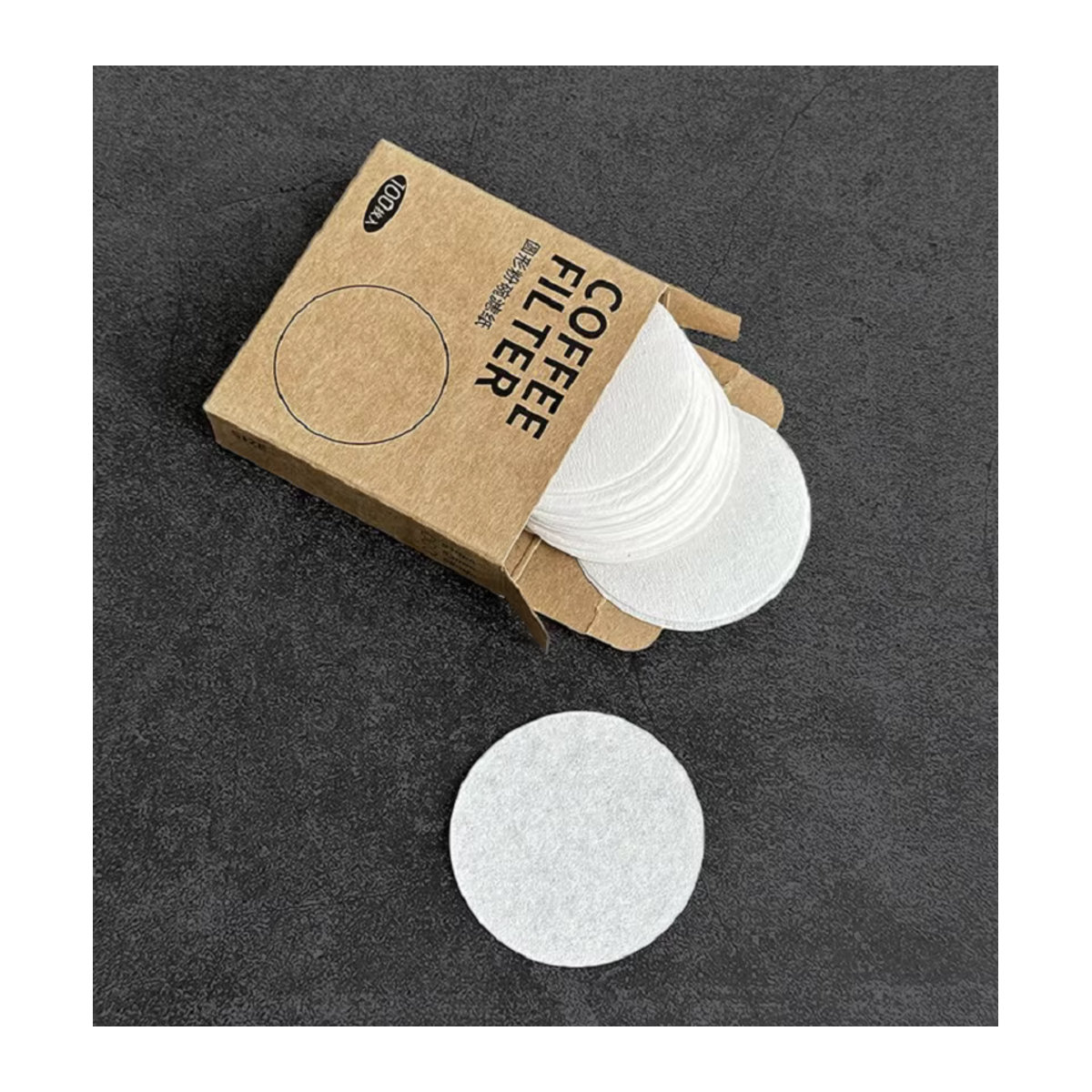 YUAN-ECT Runde Kaffee Papier Filter für Espresso und Moka Töpfe, Weiß, 100 Stück - Bild 5