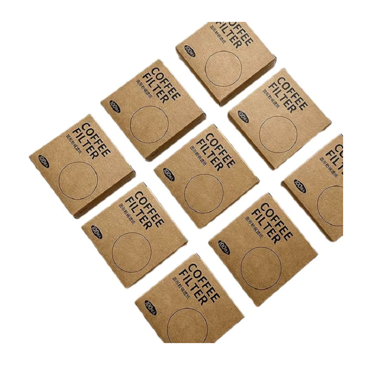 YUAN-ECT Runde Kaffee Papier Filter für Espresso und Moka Töpfe, Weiß, 100 Stück - Bild 6