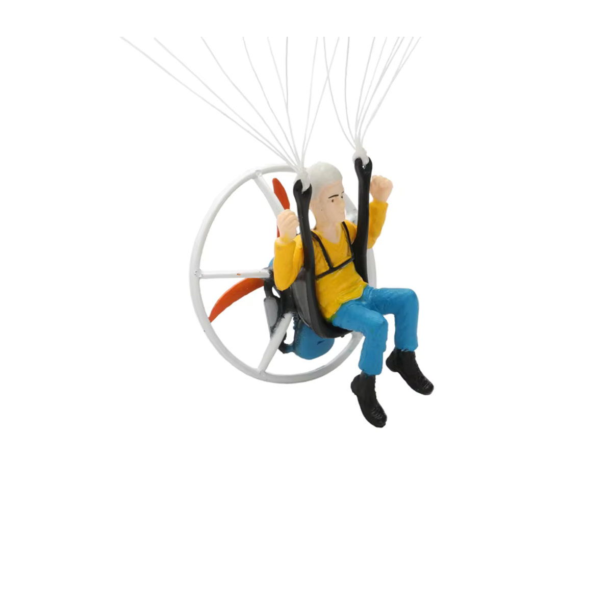 YUENHOANG Mini Paraglider Modell Hängeornament aus Kunststoff, mehrfarbig - Bild 3