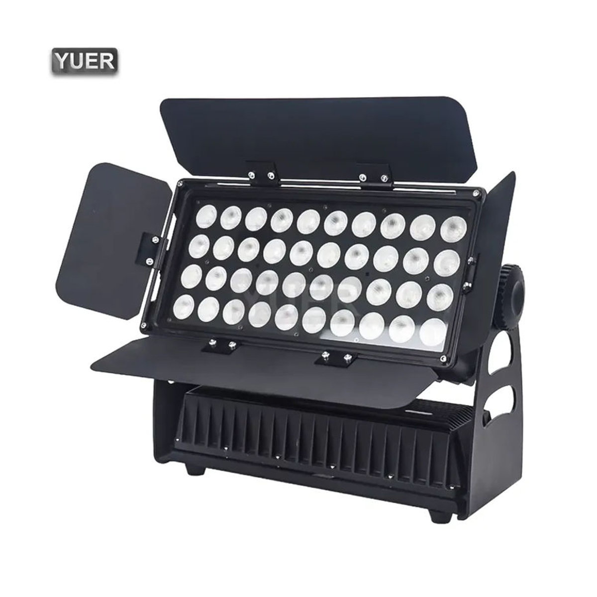Yuer LED Außenstrahler RGBW IP65 Wall Washer Flutlicht Schwarz B/H: 40 x 15 cm - Bild 5