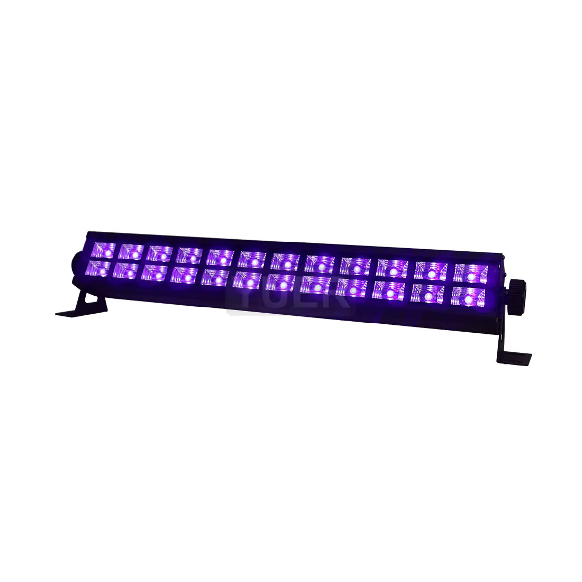 Yuer LED UV Strahler Zweireihig Lila Schwarz für DJ Disco Bar und Bühne - Bild 2