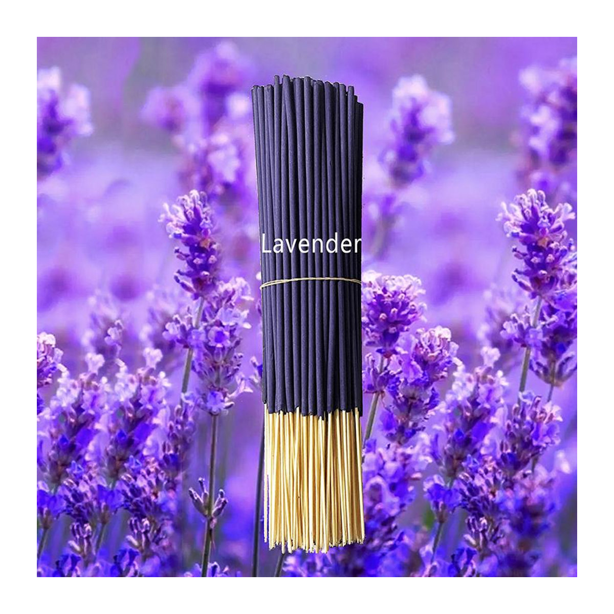 Yukimm Lavendel Aromatherapie Holzstäbchen aus Bambus, lila, Höhe: 26 cm - Bild 3