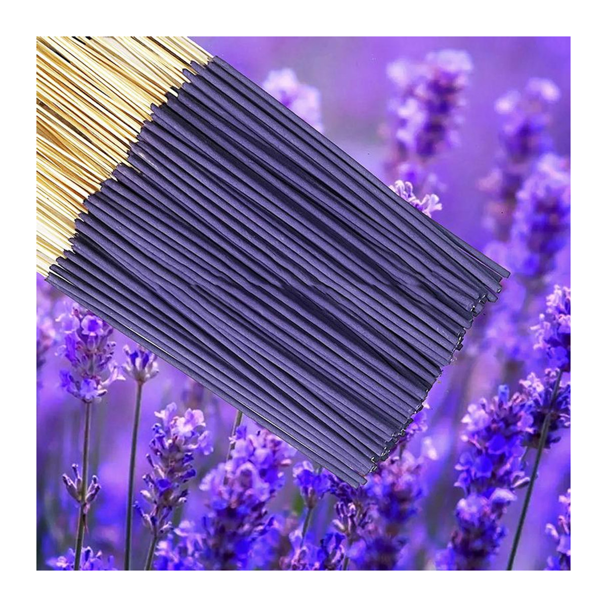 Yukimm Lavendel Aromatherapie Holzstäbchen aus Bambus, lila, Höhe: 26 cm - Bild 5
