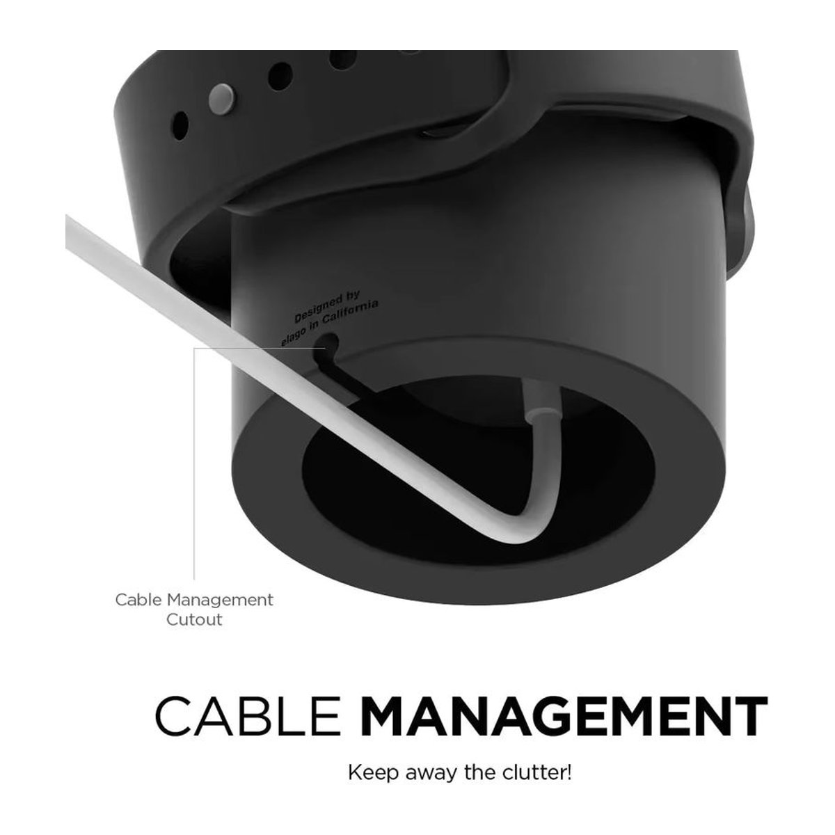 Yunfook Ladestation aus Silikon für Apple Watch Ultra, Series 11 bis 5 sowie SE3, Dockingstation Halterung in Blau oder Schwarz - Bild 3
