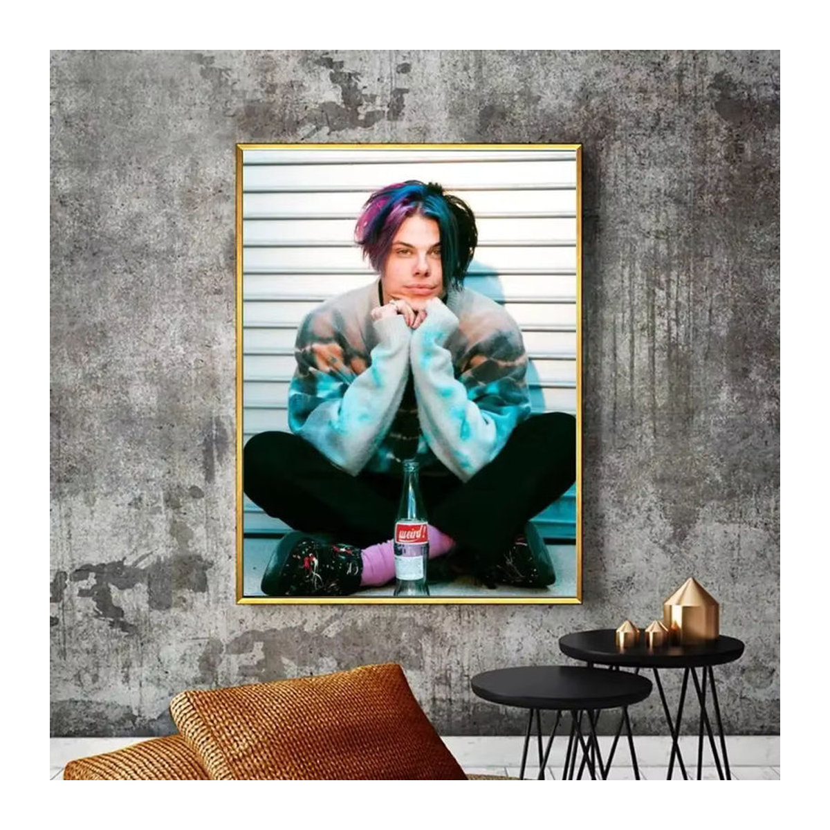 Yungblud Porträt Poster als klebriger Papieraufkleber in Mehrfarbig für deine Wanddekoration - Bild 4