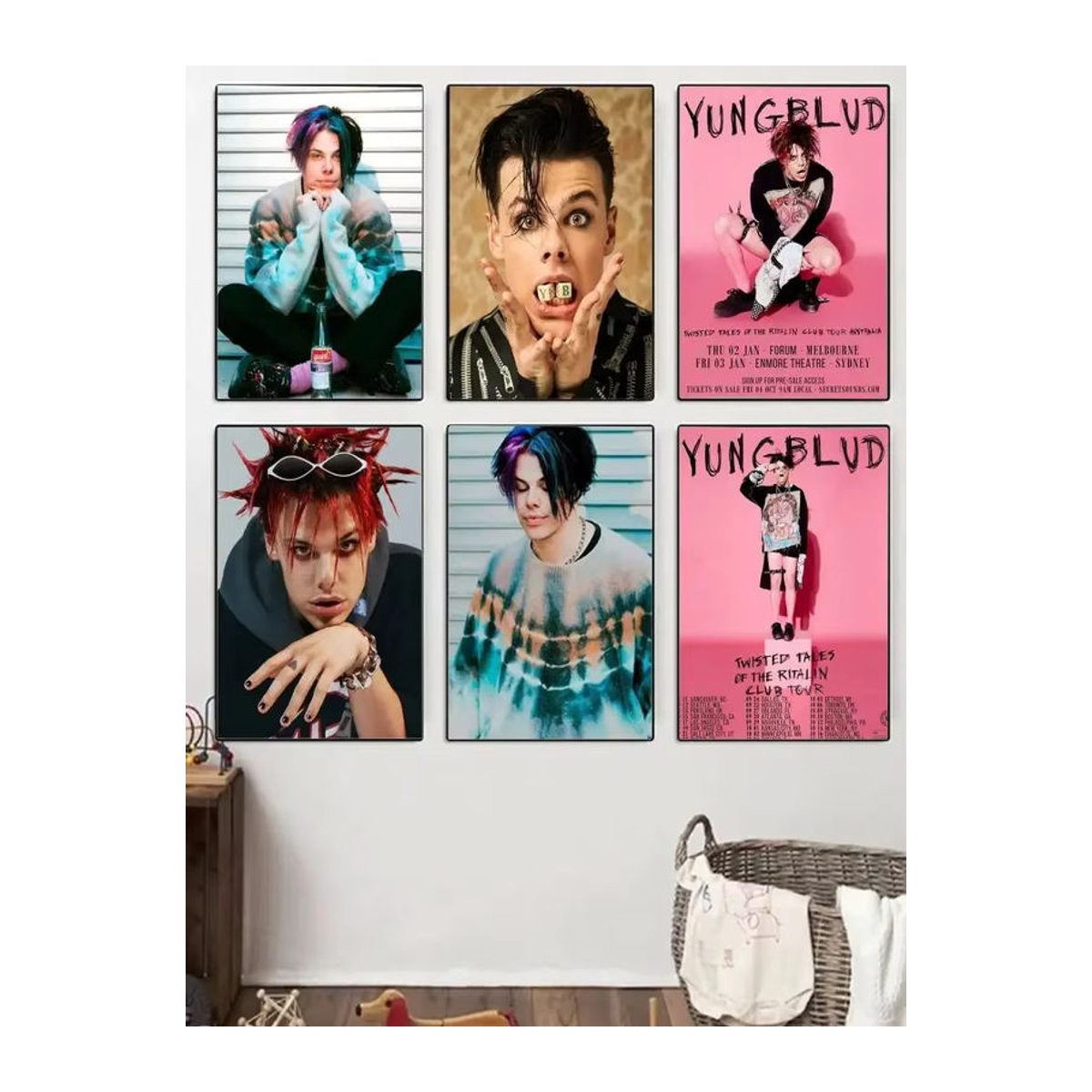 Yungblud Porträt Poster als klebriger Papieraufkleber in Mehrfarbig für deine Wanddekoration - Bild 7